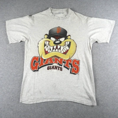 Vintage 90s San Francisco Giants T-Shirt Gray MLB Taz 1997 Made In USA Medium M - Image 1 of 4