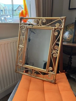 Fantastic Bamboo Vintage Mirror - Image 1 of 3