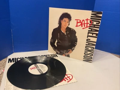 VTG 1987 Michael Jackson BAD Vinyl Record Album  - Image 1 of 4