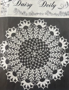 Vintage 1940’s Crochet Pattern Elizabeth Hiddleson IRISH DAISY 15” TATTED DOILY - Picture 1 of 1
