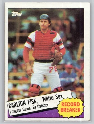 1985 TOPPS #1 CARLTON FISK CHICAGO WHITE SOX - Image 1 of 2