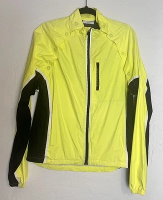 Colete Cannondale Feel It Rain Jacket M conversível manga destacada amarelo neon - Imagem 1 de 4