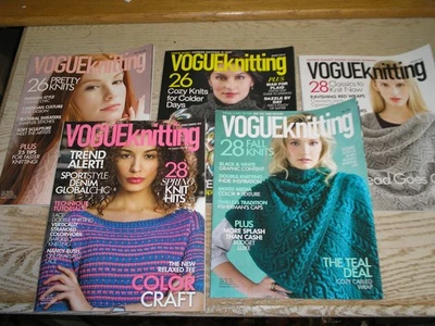 VOGUE KNITTING MAGAZINES 2015 VG 5 ISSUE SET - Image 1 of 4