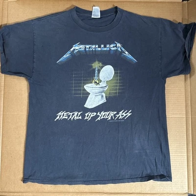 Camiseta Vintage Metallica Metal Up Your Ass Delta/Giant L 1994 Foto 1 de 4