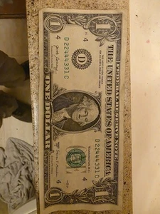 Crazy Serial Number Dollar Bill US Currency - Picture 1 of 4
