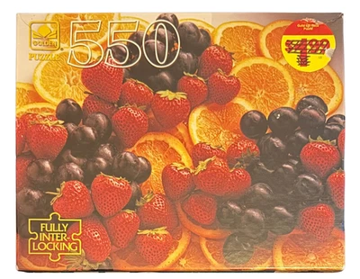 Rompecabezas vintage "Varias frutas" 550 piezas sellado 131 Foto 1 de 4