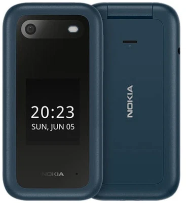 TELEFONO CELLULARE NOKIA 2660 FLIP 4G RADIO FM DUAL SIM FOTOCAMERA FLASH MP3 BLU - Immagine 1 di 3