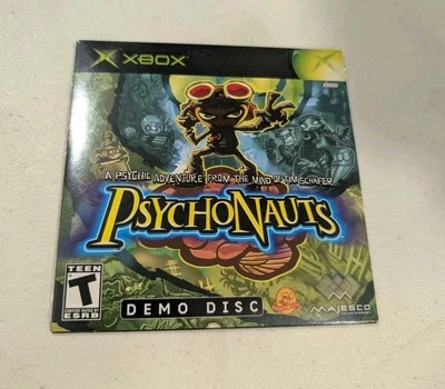 Psychonauts Demo Disc ORIGINAL Xbox not for resale Video Game PROMO SEALED NOS - Image 1 of 4
