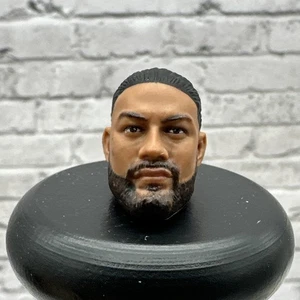 WWE Mattel Elite Legends Roman Reigns Head CUSTOM FODDER FOR 6" FIGURES HAIRBUN - Picture 1 of 2
