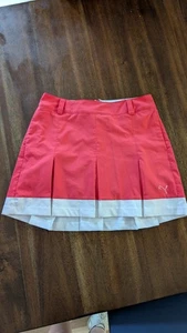 Puma Size 2 Pleated Pink Skirt For Tennis Or Casual Flair - Picture 1 of 2
