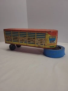 M Marx Toys Vintage No. 303 Livestock Lines Trailer G.V.W 24,000, TRAILER ONLY - Picture 1 of 13