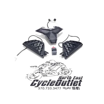 19-23 KAWASAKI NINJA ZX6R ZX636 TST FRONT TURN SIGNALS TAIL LIGHT INDICATORS - Image 1 of 4