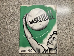1952 Chicago Stadium Review Magazine BASKETBALL - Picture 1 of 10
