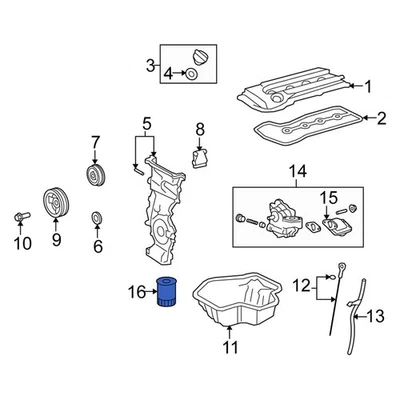 For Scion xB 2008-2015 Scion 90915YZZF1 Engine Oil Filter Foto 1 de 2