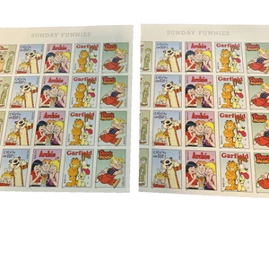 Scott #4471a (4467-71) Sunday Funnies (Calvin & Hobbes) 2 Sheets Garfield Archie - Picture 1 of 3