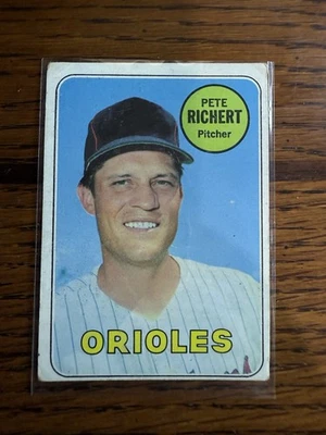 1969 Topps #86 Pete Richert Baltimore Orioles - Image 1 of 2