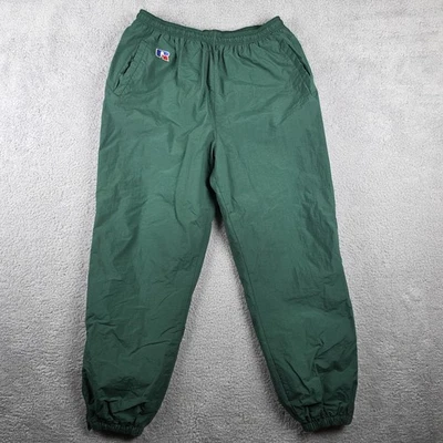 Pantalones deportivos vintage Russell Athletic Track para hombre XL 36x32 verde años 90 Foto 1 de 4