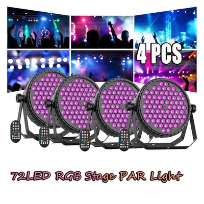 UKING 360W LED RGB Stage Lighting PAR Light DMX Party DJ Disco Light Effect - Image 1 of 4