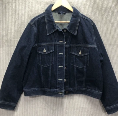 Chaqueta vaquera Venezia Clothing Co. para mujer talla grande 18/20 oscura camionero motociclista Foto 1 de 4