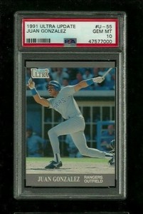 Juan Gonzalez 1991 Fleer Ultra Update #55 PSA 10 GEM MINT! Rangers LEGEND 434 HR