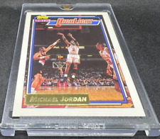 Michael Jordan 1992-93 TOPPS GOLD NBA FINALS SP INVESTMENT CARD MINT BULLS