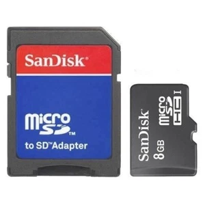 SanDisk 8 Go Micro SD | Carte mémoire flash Micro SDHC-TF avec adaptateur - Photo 1 sur 1