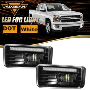Pair LED Fog Light Assembly DRL Kit For Chevy Silverado 07-15 / Avalanche 07-13 - Imagen 1 de 12