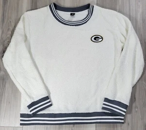 Green Bay Packers Pajama Top Women's Large Cream Gray Sleepwear Packers Logo - Picture 1 of 7