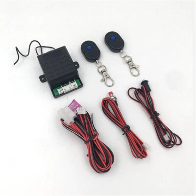 12V Wireless Engine Lock Car Alarm Systems Auto Unlock Immobilizer Device - Image 1 of 4