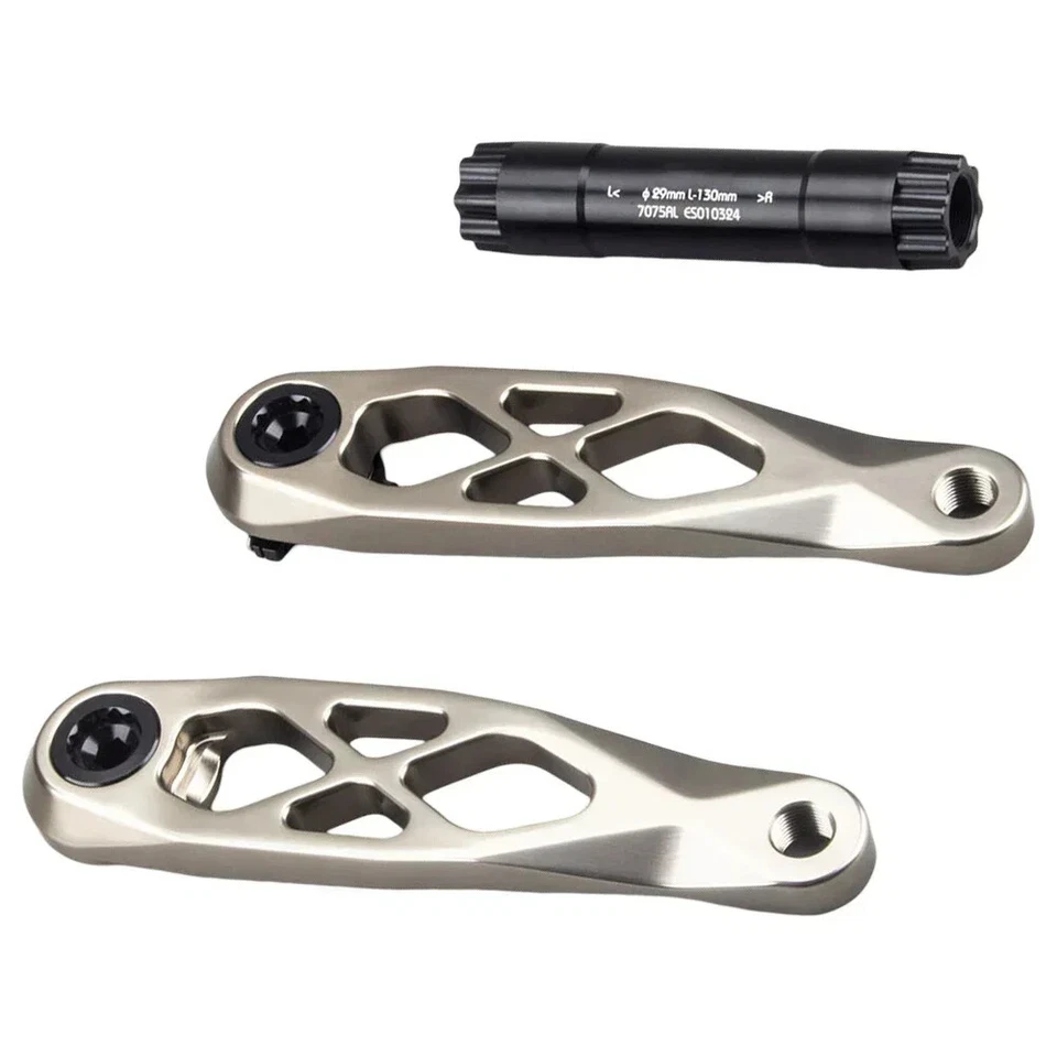 1 par de bielas de bicicleta eléctrica de montaña con brazo de manivela de 165/170/175 mm con soporte inferior Foto 1 de 4