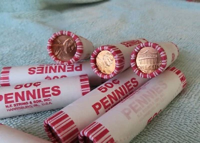 2011-P **Original Bank Wrapped ** Uncirculated Lincoln Cent Roll - OBW Penny's - Image 1 of 4
