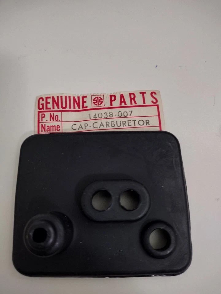 Tampa de carburador Kawasaki 14038-007 G3SS G3TR G4TR KV100 NOS vintage nova em folha - Imagem 1 de 1