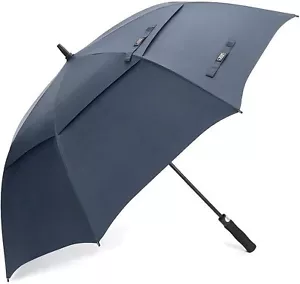68-Inch Automatic Golf Umbrella Oversize Double Canopy Waterproof Windproof - Picture 1 of 8