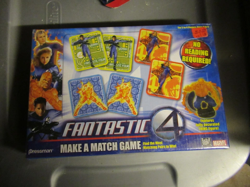 Fantastic Four "Make a Match" Memory game NEW SEALED Pressman - Image 1 of 1