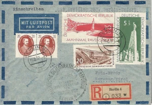 RDA Messesonderflug Leipzig - Estocolmo carta electrónica 8.9.58 (821309) - Imagen 1 de 2