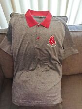 Salem Red Sox Gray/Red Polyester Polo Shirt