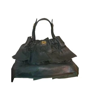 LE' BULGA black leather hobo bag purse - Picture 1 of 10