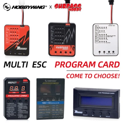 Program Card for Rocket Turbo TS160 Hobbywing XeRun EzRun QuicRun Surpass ESC - Immagine 1 di 4