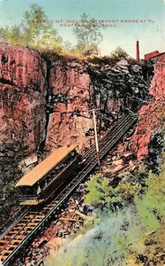 # B983 CHATTANOOGA, TN.    CARTOLINA, VEDETTA MTN. Inclinazione - Foto 1 di 2