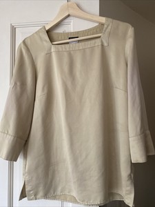 gold satin blouse uk