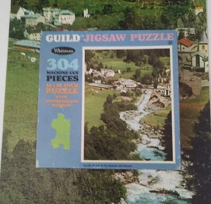 PUZZLE VINTAGE WHITMAN GILD "VILLAGGIO SVIZZERO ~ SERIE 153" " 304 pezzi  - Foto 1 di 2
