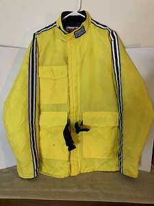 Men’s Tourmaster Transition Yellow and Black Motorcycle Riding Jacket Size M/42 - Picture 1 of 12