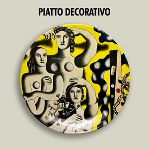 Plato Decorativo Plato Fernand Léger Composición De Tres Figuras Arte - Imagen 1 de 4