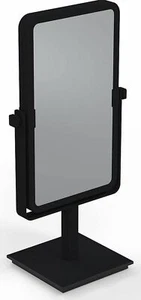 Aptations Mirror Image Rectangular Free Standing Mirror, Matte Black - Picture 1 of 7