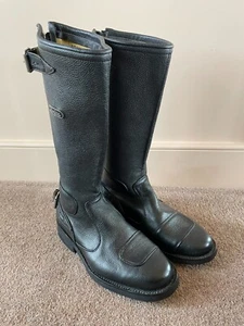 Gasolina Motorcycle Boots - Men’s Size US 8E - cafe racer style - Picture 1 of 9