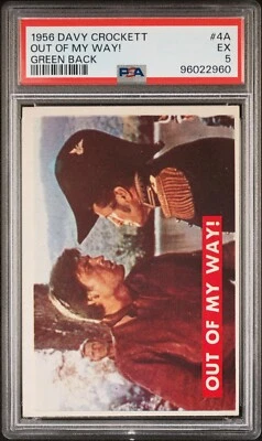 1956 Davy Crockett Green #4A Out of my Way! PSA 5 EX - Image 1 of 2