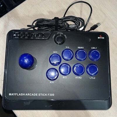 MAYFLASH F300 ARCADE FIGHT STICK JOYSTICK FOR PS4, XBOX ONE, PC, NINTENDO SWITCH - Image 1 of 2