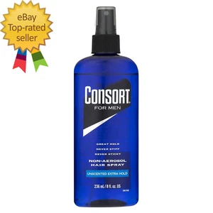 for Men Unscented Extra Hold Non-Aerosol Hair Spray 8 Oz( Pack of 12) - Picture 1 of 8