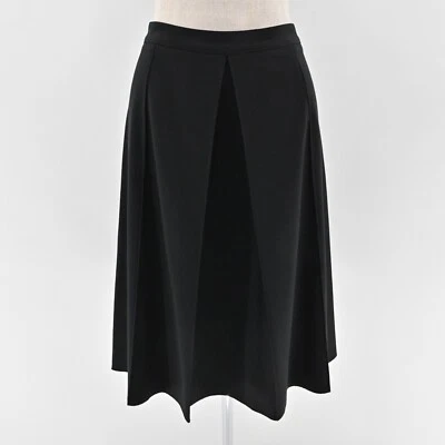 Falda Plisada LES COPAINS Talla 46 Negra Hasta la Rodilla Línea A Jersey Elastizado Retro Foto 1 de 4