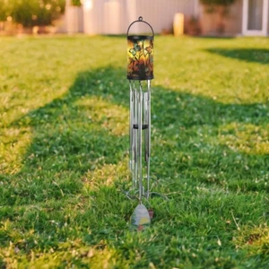 31"Long Butterfly Solar Light Wind Chime Ornament Home Decor Unique Gift - Picture 1 of 1